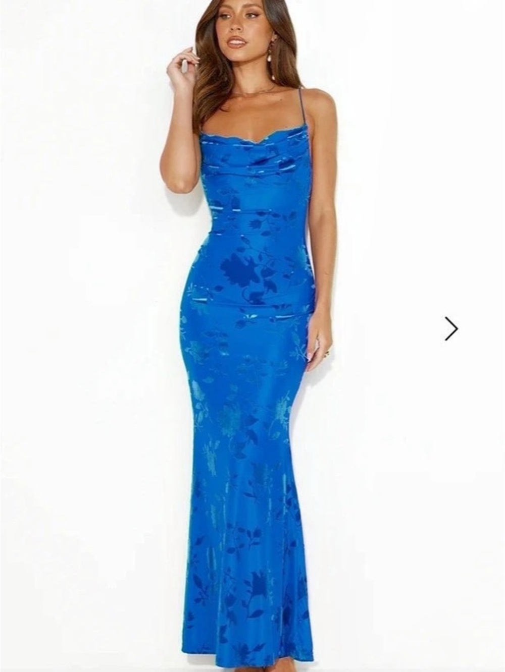 Hello Molly Ready To Celebrate Maxi Dress Floral Blue Floral
